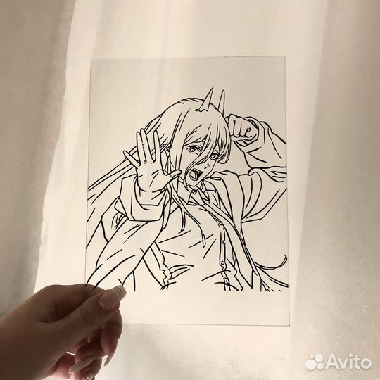 Аниме на стекле, Пауэр, Человек-бензопила