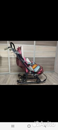 Детские санки коляска ника