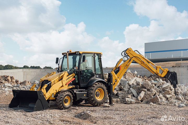 Аренда экскаватора погрузчика услуги трактора
