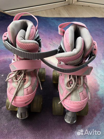 Ролики детские 4 колеса 4х колёсные 26-30