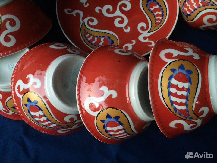 Чайный сервиз с пиалами Каламбур восточный СССР