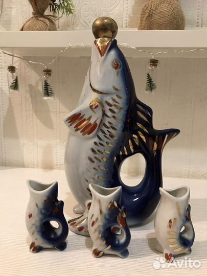 Статуэтка советская рыбы