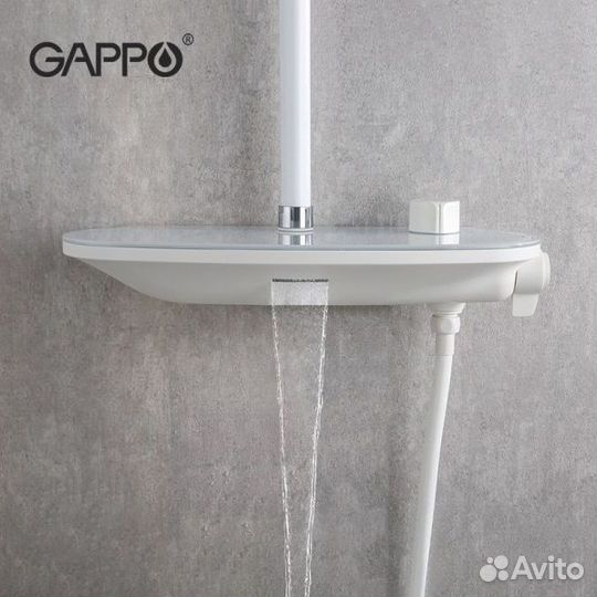 Душевая система с тропическим душем Gappo G2495-88