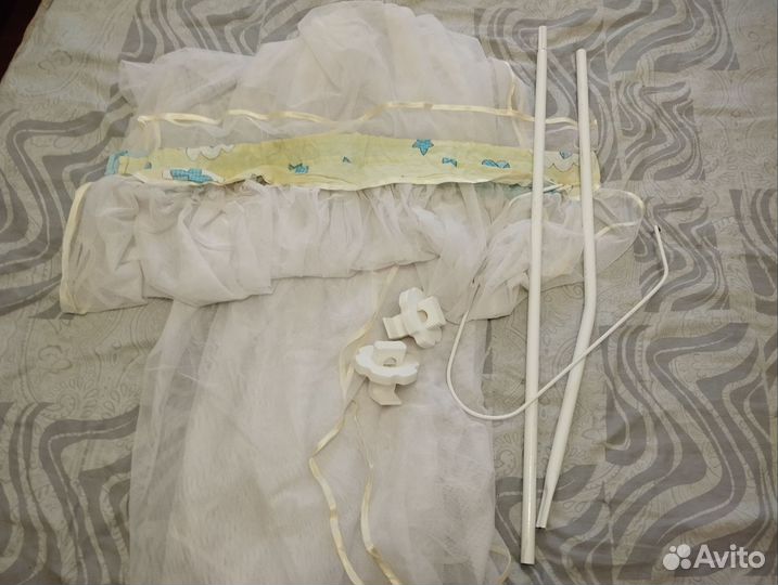 Бортики и балдахин в детскую кроватку
