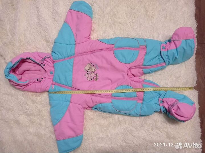 Зимний комбинезон р.62 для девочки