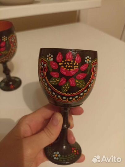 Бокалы деревянные СССР