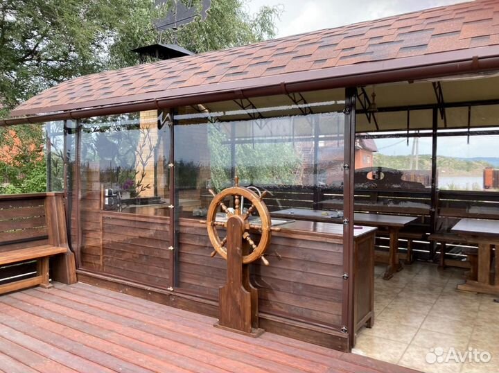 Гибкие и мягкие окна для беседок