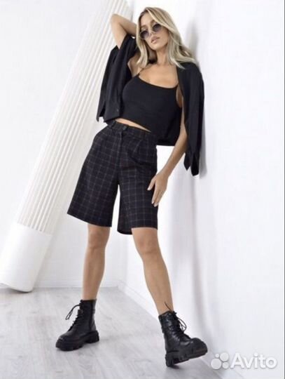 Шорты женские новые в клетку
