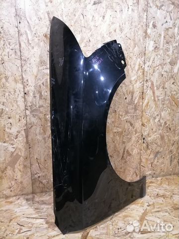 Крыло переднее правое черное Audi A6 C6 Rest