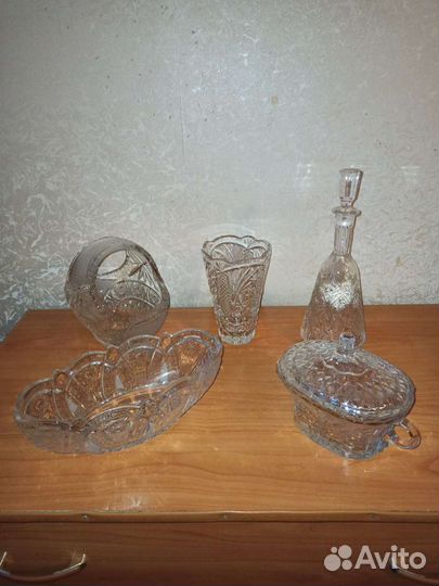 Хрусталь СССР и Чехословакия, винтаж