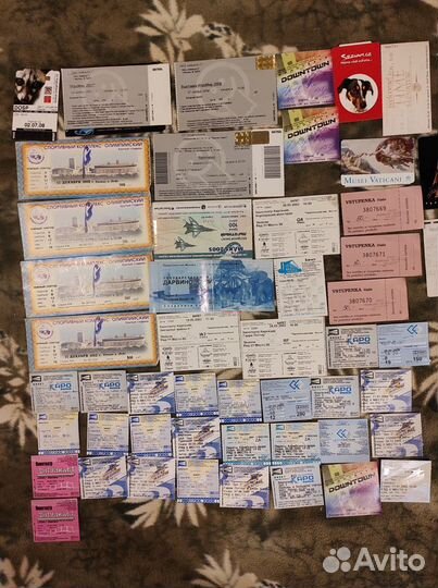 Билеты, посадочные талоны в коллекцию