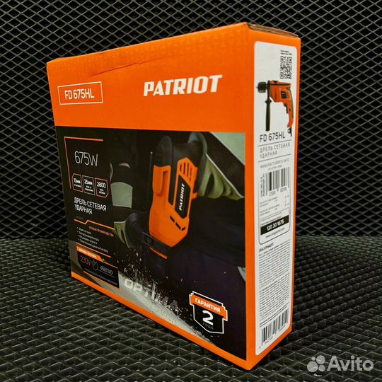 Дрель ударная электрическая Patriot FD 675 HL