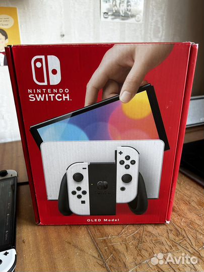 Nintendo Switch oled прошитая чип + 512gb MicroSD