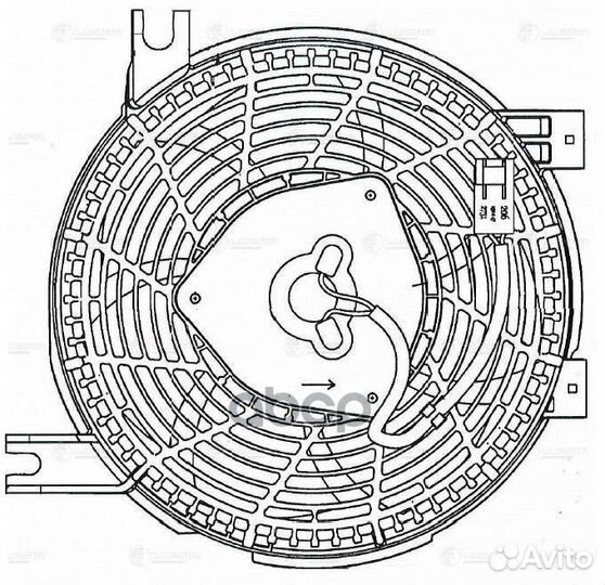 Вентилятор кондиц. с кожухом toyota land cruise