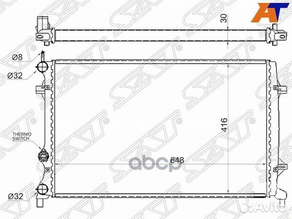 Радиатор Volkswagen Jetta 10-19 / Beetle 11-19