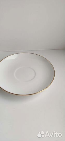 Чайная пара костяной фарфор лвз, ручная роспись