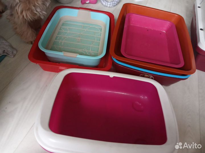 Лоток, лежанка,шлейки,пеленки