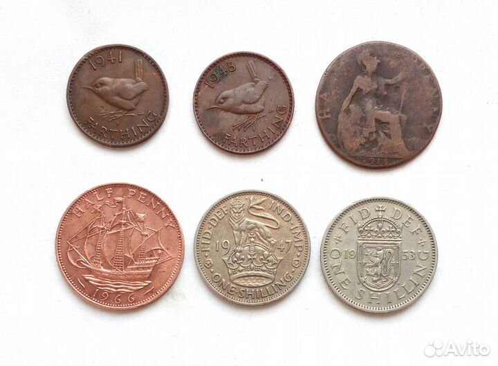 Дореформенные монеты Великобритании