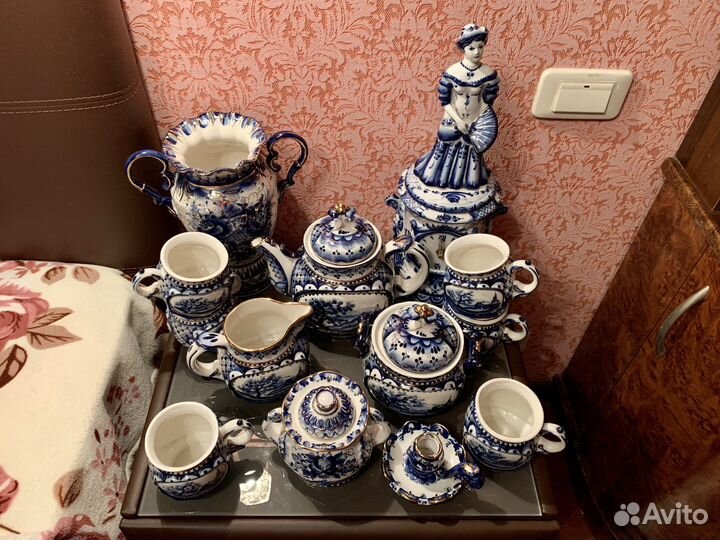 Посуда Гжель