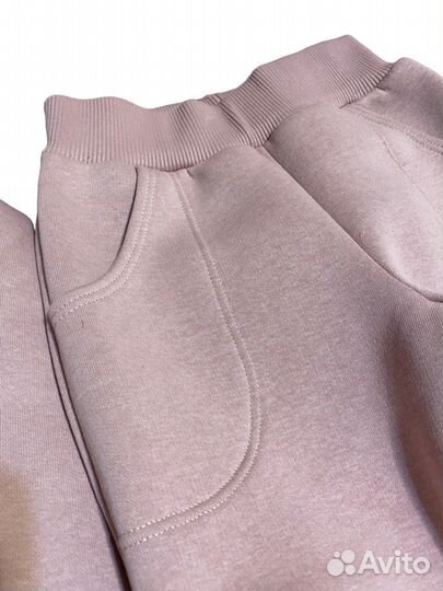 Костюм из футера с начесом на девочку