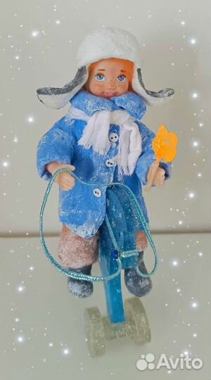 Ватные елочные игрушки