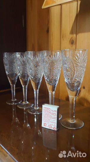 Хрустальные фужеры СССР