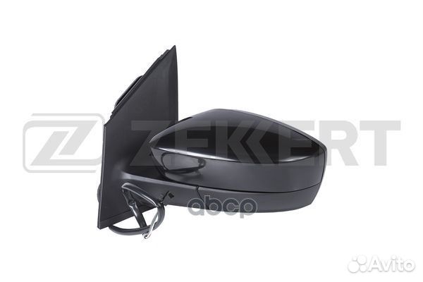 Зеркало в сборе левое / черное / плоское / эл р