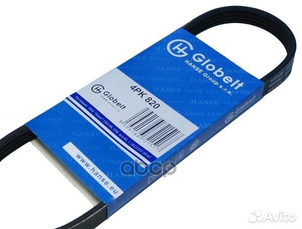 Ремень поликлиновой nissan 4PK820 Globelt