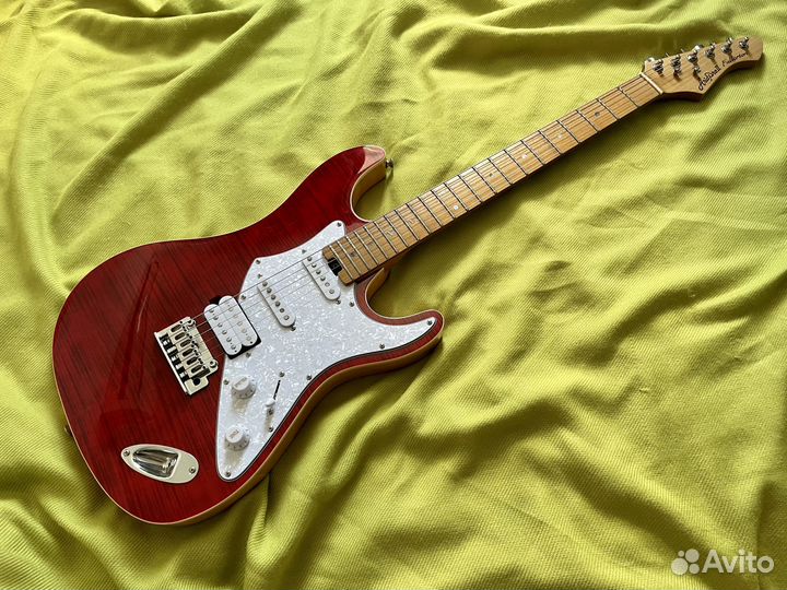 Aria Pro II 714-MK2 fullerton Ruby Red Flame