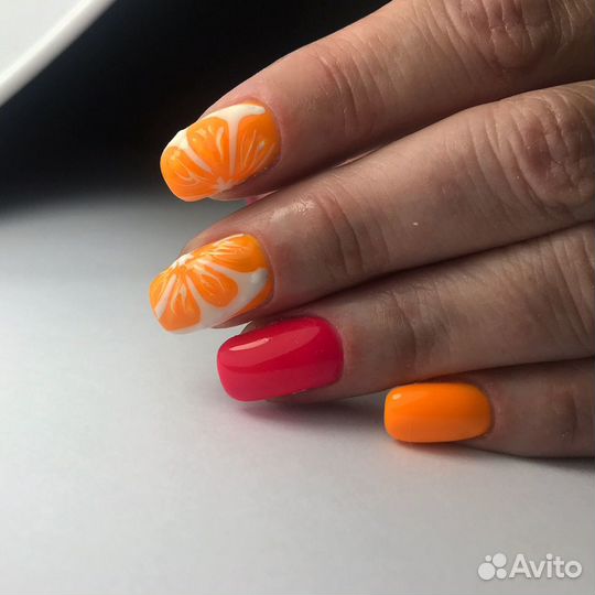 Маникюр с покрытием, наращивание, педикюр