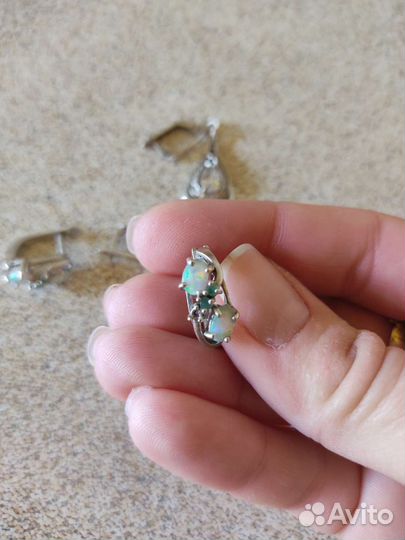 Серьги серебро 925