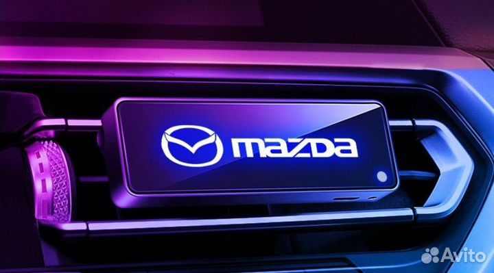 Ароматизатор в машину с лого и подсветкой mazda