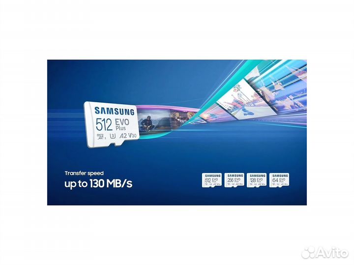 Карта памяти Samsung EVO Plus microSD 256Gb