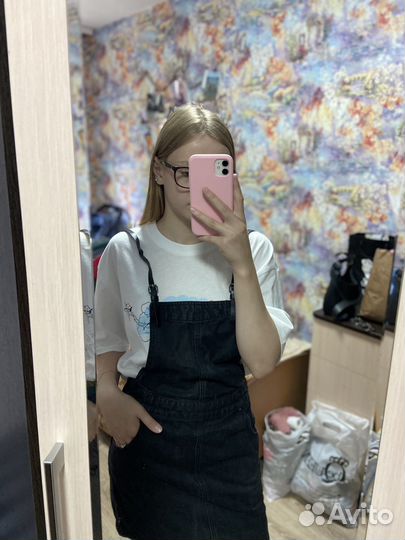 Джинсовый комбинезон