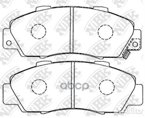 Колодки тормозные дисковые перед PN8254 NiBK