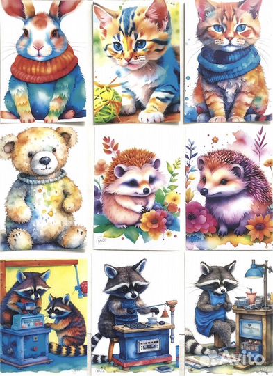 Авторские открытки для посткроссинга