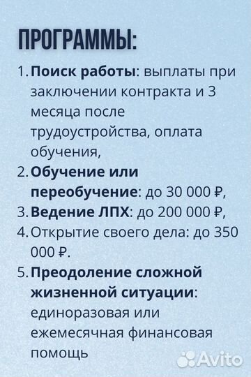 Бизнес план для соцконтракта