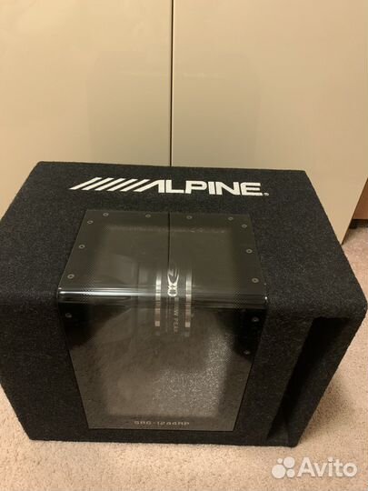 Сабвуфер alpine sbg 1244bp