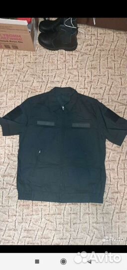 Форма вмф офисная, цвет черный, короткий рукав