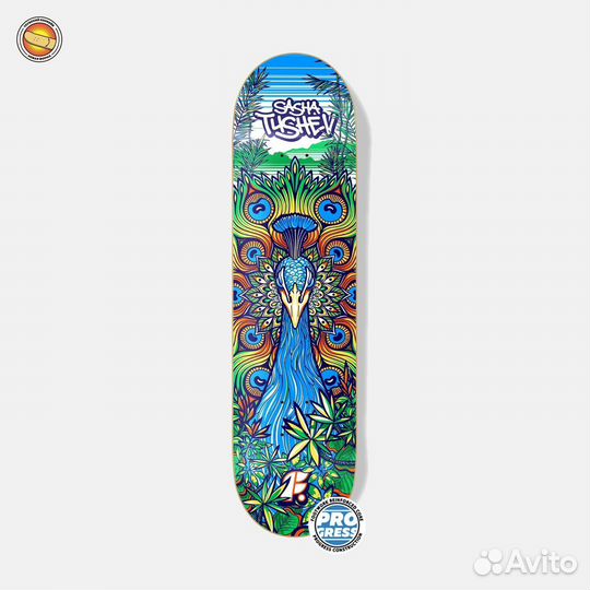 Дека скейт Footwork Progress Peacock 8.125х31.625