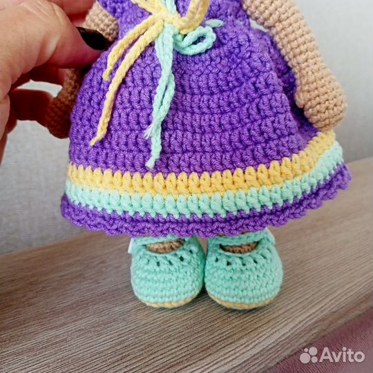 Кукла ручной работы Вязаная кукла