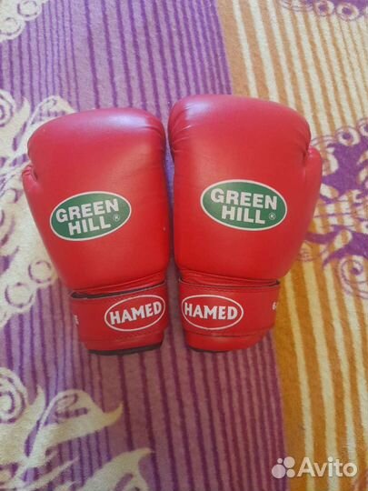 Боксерские перчатки green hill 6 oz