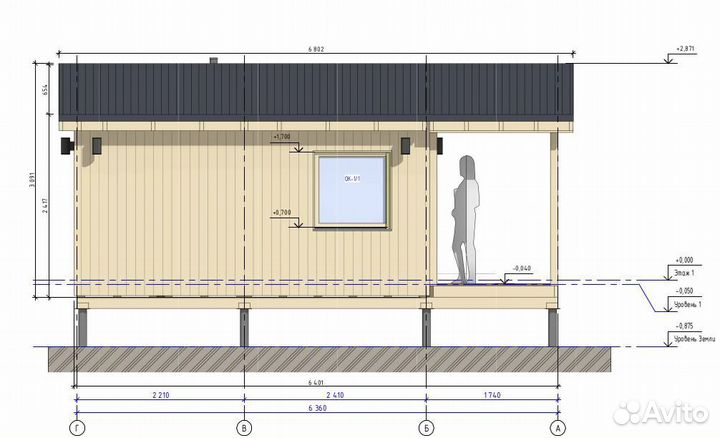 Баня каркасно - модульная