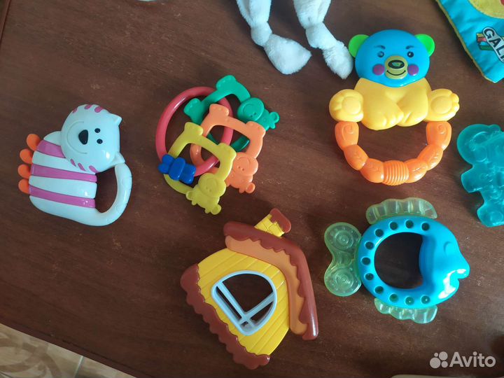 Игрушки погремушки пакетом. Грызунки, шуршалки