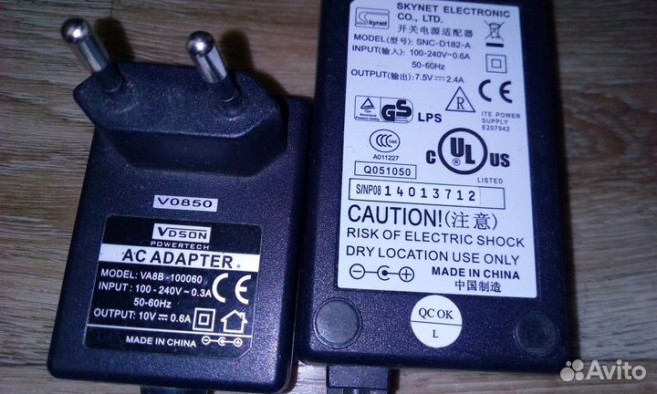 Блоки питания разные (5V, 5.2V, 8V, 12V, 19V, 24V)