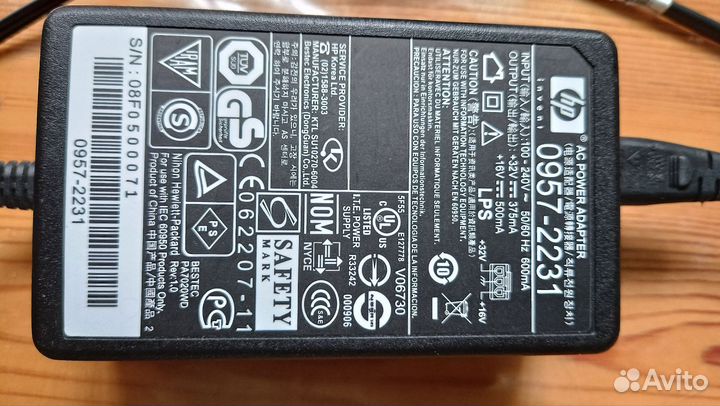 Блок питания для принтера hp