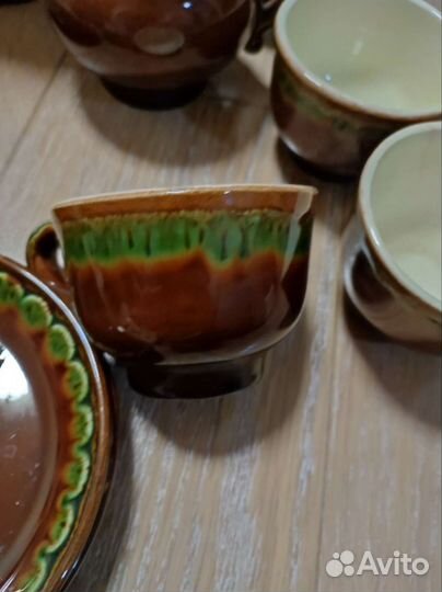 Часть чайно-кофейного сервиза керамика зик СССР