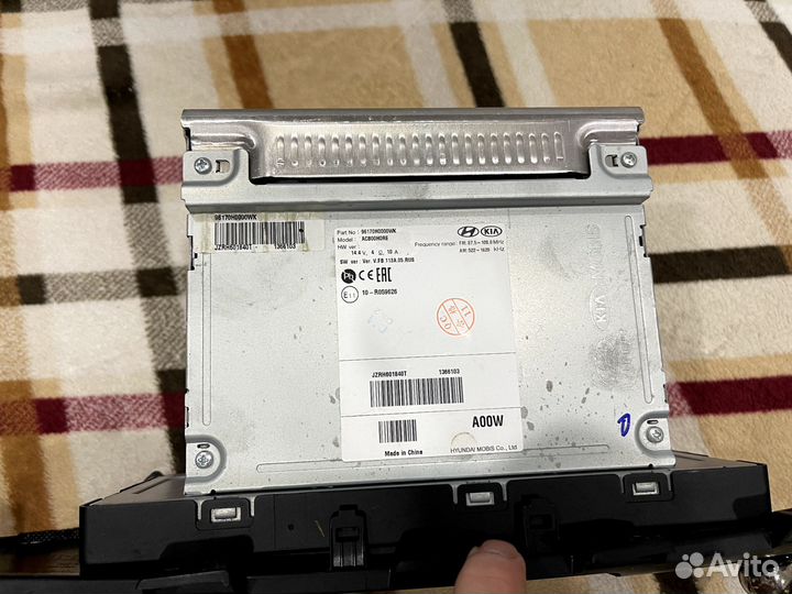 Штатная магнитола на kia rio 4