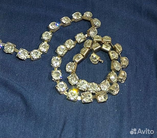 Ткань Кружево стрейч, стразы