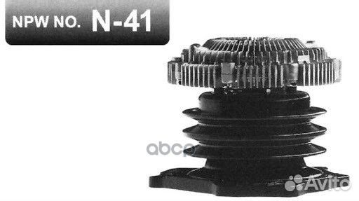 Вискомуфта в сборе с помпой TD27T nissan terrano